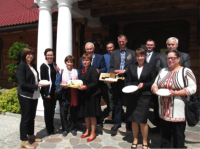 Dr. Catherine Halbert, Dr. Andrzej Fetliński and representatives from the Polish Hub Sub-Network. 