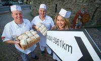 Michael (left) and Dermot (middle) Walsh presenting their Waterford Blaas